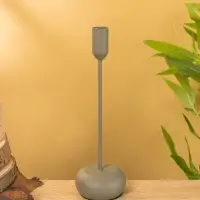 Подсвечник на 1 свечу текстурный "Графитовый" 8х8х25,5 см