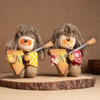 Оберег-домовой "Кузьма с балалайкой", микс