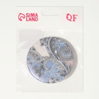 Зеркало складное &laquo;Орнамент&raquo;, d = 7,5 см, с увеличением, цвет МИКС