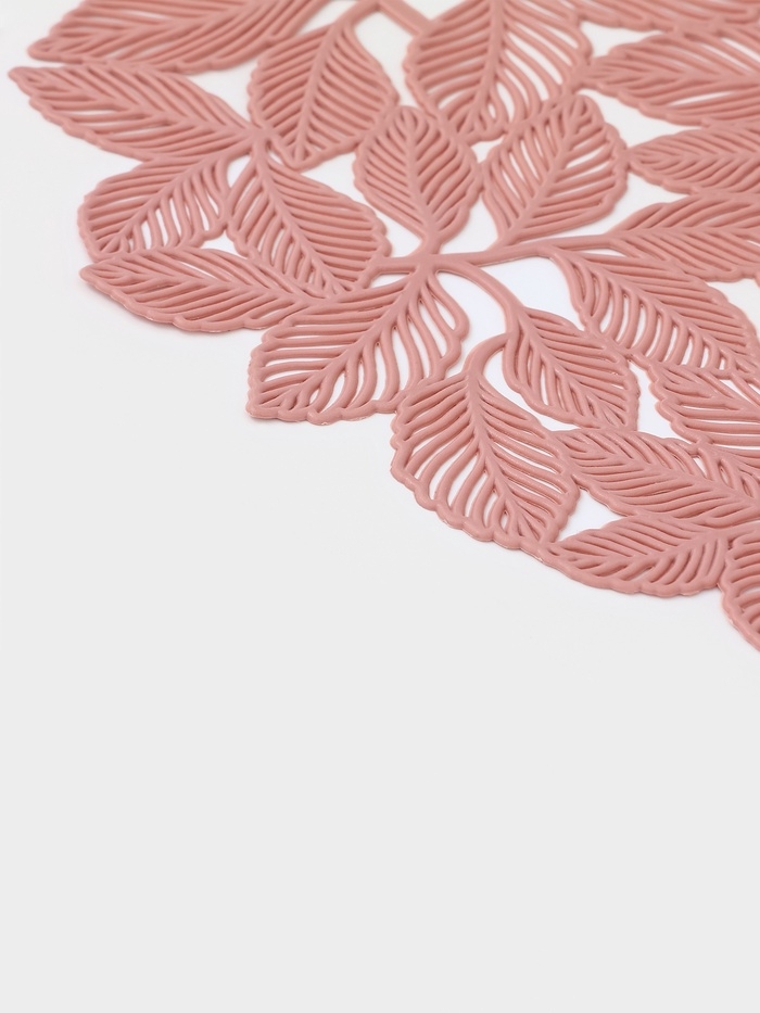 Салфетка сервировочная на стол Доляна &laquo;Эльзас&raquo;, d=38 см, пыльная роза