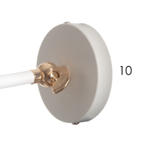 Бра "Селена" Е27 40Вт бело-золотой 14х14х11 см