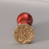 Печать для сургуча с пластиковой ручкой "Буква U на вензеле" 2,5х2,5х6,3 см