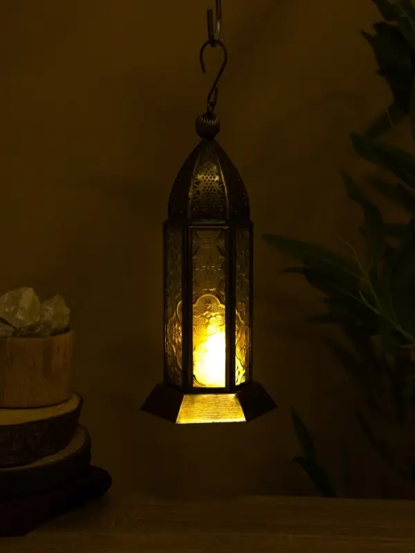 Подсвечник фонарь "Башня Принцессы" железо 10х10х23,5 см