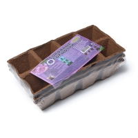 Торфяная кассета, 8 ячеек по 200 мл, 7 &times; 7 см, набор 3 шт.