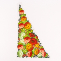 Термотрансфер &laquo;Жостово&raquo;, уголок левый, набор 10 шт.