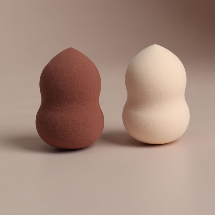 Спонж для макияжа &laquo;Амфора&raquo;, 6 &times; 4 см, увеличивается при намокании, цвет МИКС