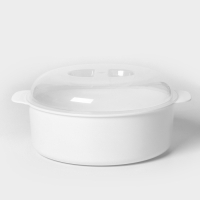 Кастрюля для СВЧ-печи, 2,1 л, пластик, МИКС