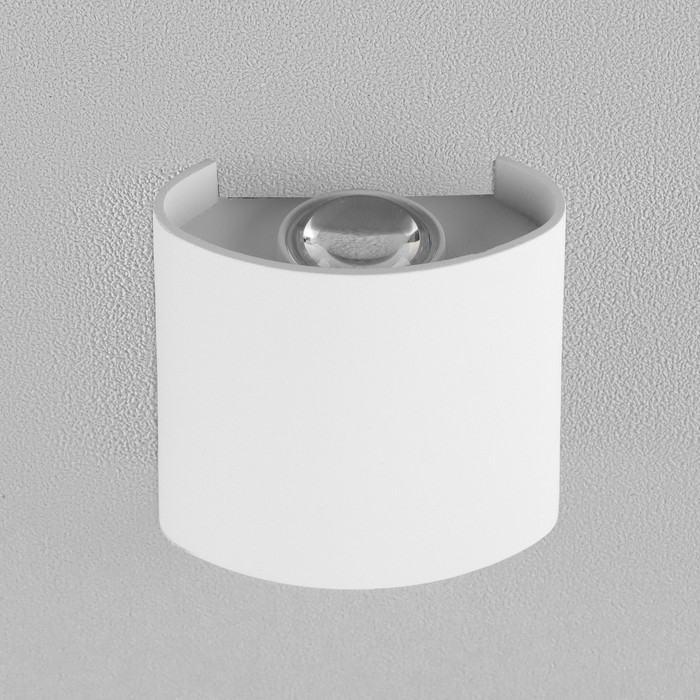 Светильник фасадный &laquo;Полусфера&raquo;, FSD-007, 2 Вт, 3000К, 1 луч, IP65, 220 В, металл, белый