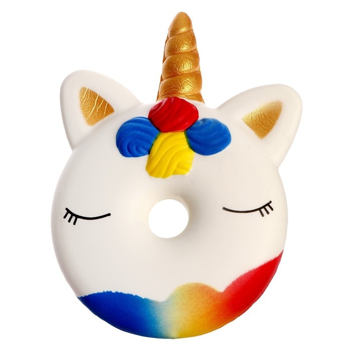 Антистресс сквиш мялка &laquo;Единорог&raquo;, пончик
