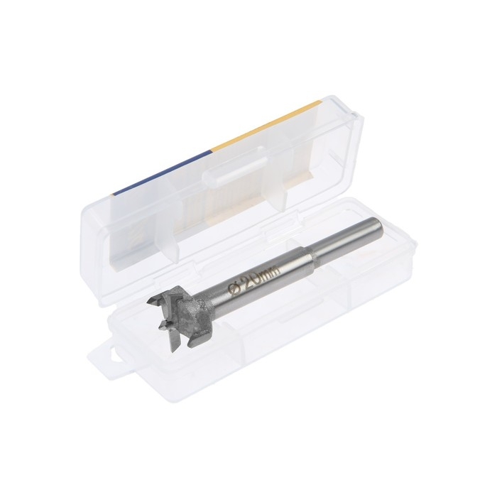 Сверло Форстнера ТУНДРА, твердосплавные пластины, цилиндрический хвостовик, 20 мм