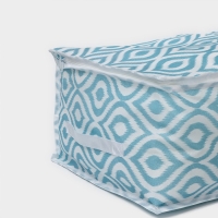 Кофр для хранения вещей Доляна &laquo;Лагуна&raquo; с ПВХ-окном, 45&times;30&times;20 см, цвет бирюзовый