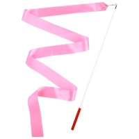 Лента для художественной гимнастики с палочкой Grace Dance, 6 м, цвет розовый
