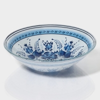 Салатник стеклянный Доляна &laquo;Синева&raquo;, 600 мл, 18&times;4,5 см