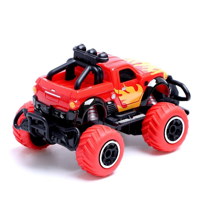 Джип радиоуправляемый &laquo;Граффити&raquo;, работает от батареек, цвет красный