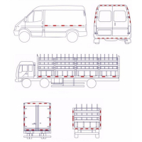 Светоотражающая лента, самоклеящаяся, желтая, 5 см &times; 45 м