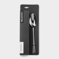 Набор столовых ложек из нержавеющей стали Magistro &laquo;Виконт&raquo;, длина 20,6 см, 6 шт, цвет серебряный