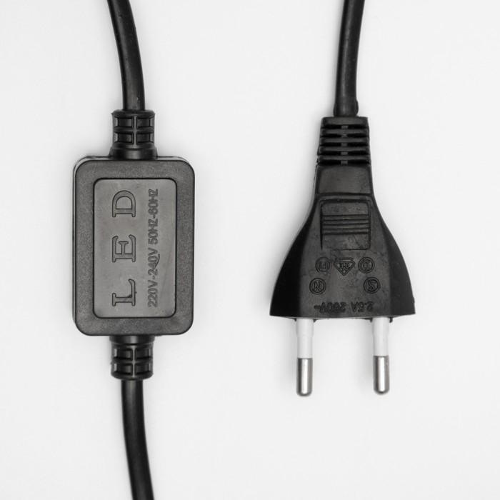 Светодиодная фигура &laquo;Снежинка&raquo;, 39 см, дюралайт, 72 LED, 220 В, мерцание, свечение синий/белый