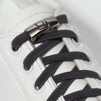 Фиксатор для шнурков, пара, размер 2,6 &times; 1 &times; 0,8 см, цвет серебристый