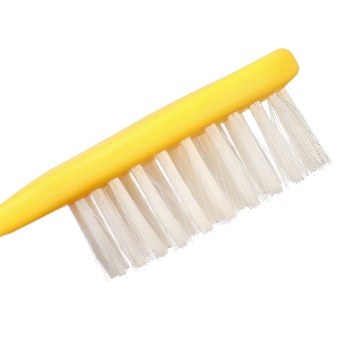 Набор для ухода за волосами: расческа и щетка &laquo;Цветочек&raquo;,  цвет желтый