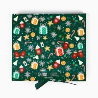 Коробка под 9 конфет с ячейками &laquo;С Новым годом!&raquo; 14.8 х 13.5 х 3.5 см, Новый год