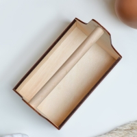 Кашпо деревянное 20&times;12.5&times;20 см Стелла Моно, с ручкой, натуральный Дарим Красиво