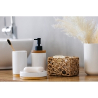 Набор плетеных корзин для хранения ручной работы LaDо́m &laquo;Паутинка&raquo;, 4 шт, цвет бежевый