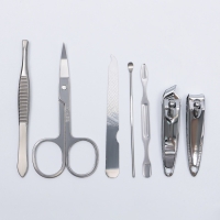 Набор маникюрный &laquo;Плетёнка&raquo;, 7 предметов, в футляре, цвет МИКС