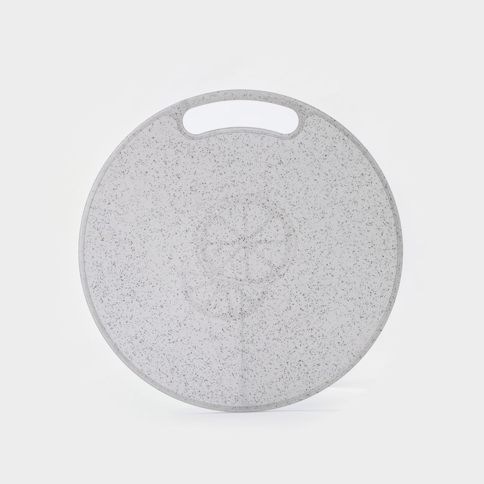 Доска разделочная круглая &laquo;Эко&raquo;, d=31 см, цвет серый