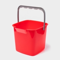 Ведро для уборки, 5.6 л, 21.5&times;23&times;18.5 см, красный