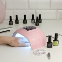 Набор для маникюра Luazon, лампа LUF-19, 54 Вт, 18 диодов, инструменты, лаки