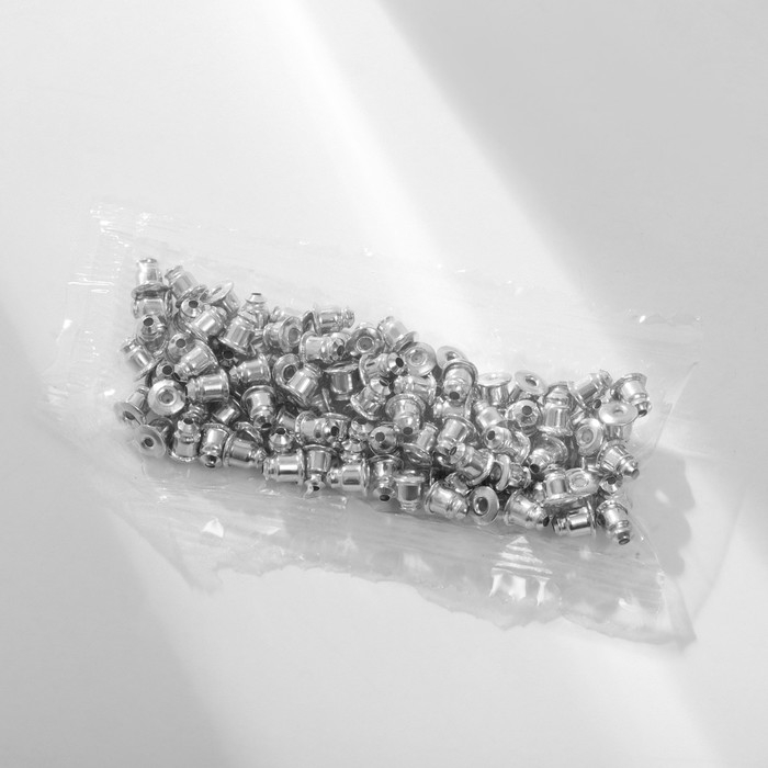 Пусеты в коробке 36 пар &laquo;Натурель&raquo;, цвет МИКС в чернёном серебре