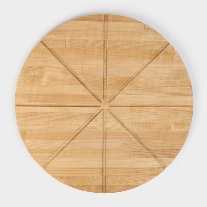 Доска для пиццы с потайными ручками Adelica &laquo;Итальяно&raquo;, d=40 см, берёза