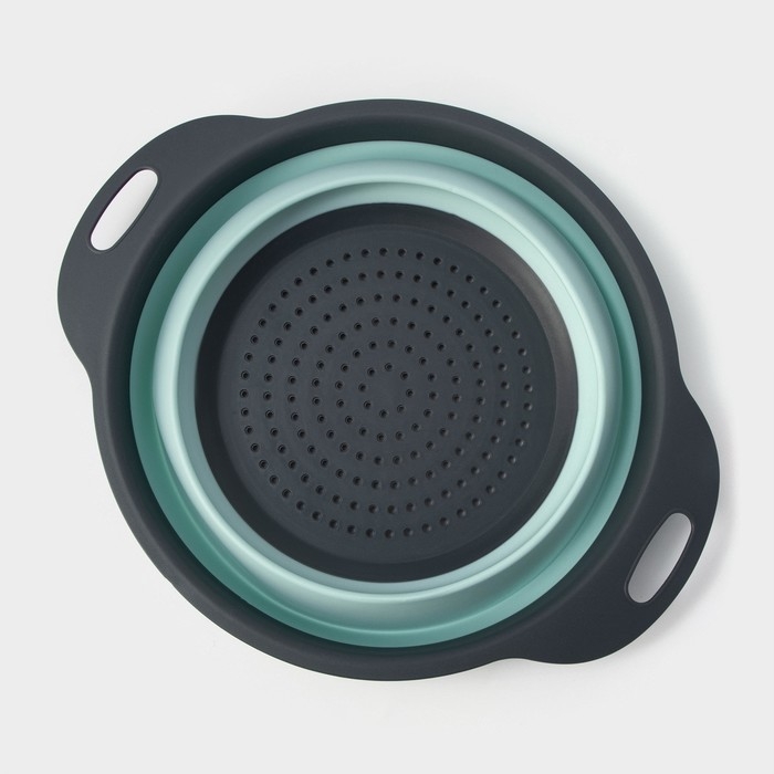 Дуршлаг складной Доляна &laquo;Компакт&raquo;, 29,5&times;23,8&times;9 см, цвет МИКС