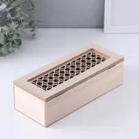 Шкатулка для украшений &laquo;Дом, там где сердце&raquo;, дерево, 3 деления, 9.7&times;24&times;7 см