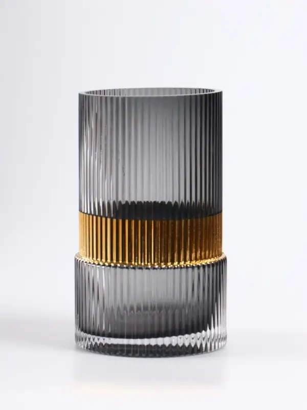 Ваза &laquo;Лауро&raquo;, 16.5&times;10 см, стекло, чёрная