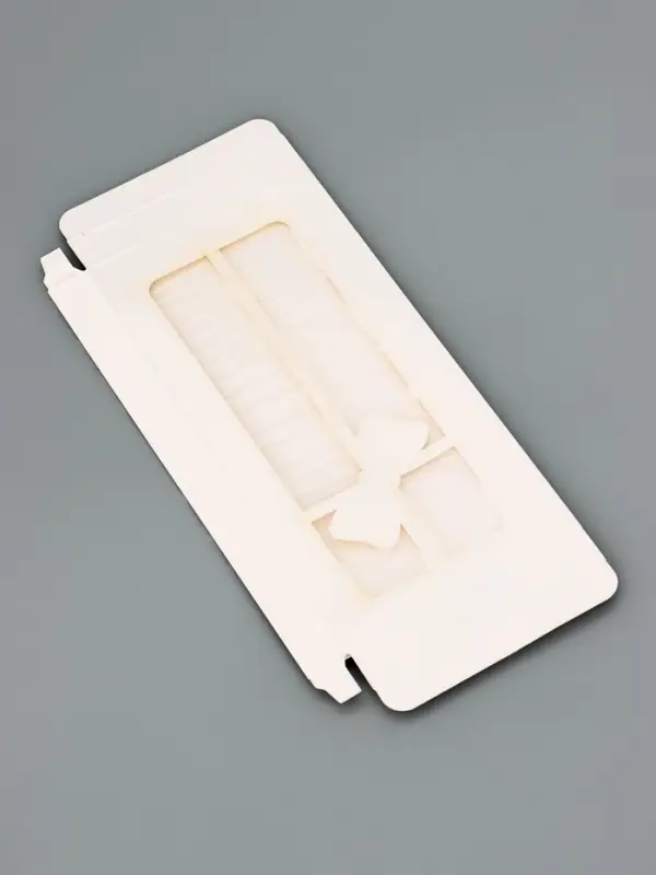 Подарочная коробка под плитку шоколада, с вырубным окном, &laquo;Бант&raquo;, 17.1&times;8&times;1.4 см