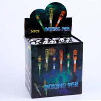 Прикол ручка &laquo;Крик&raquo;, боксёр, светятся глаза