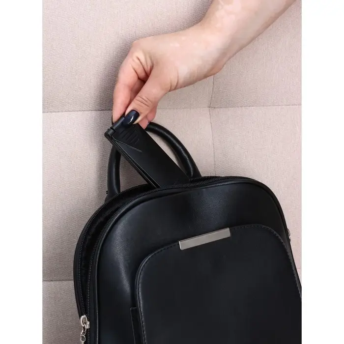 Щётка для одежды складная, 0.6&times;3.5&times;9.5 см, чёрная