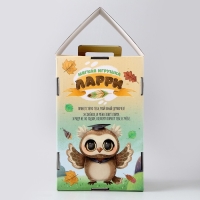 Мягкая игрушка &laquo;1 сентября: Совушка с глобусом&raquo;, цвет серый