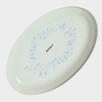 Блюдо сервировочное стеклянное овальное Доляна &laquo;Романтичный киви&raquo;, 24,5&times;15 см, цвет зелёный