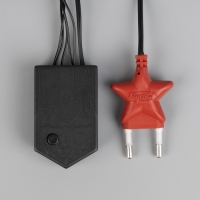 Гирлянда &laquo;Бахрома&raquo; 1.8 &times; 0.5 м, IP20, тёмная нить, 48 LED, свечение мульти, 8 режимов, 220 В