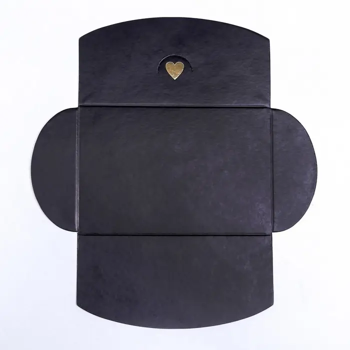 Конверт для подарочного сертификата, с тиснением, чёрный, 10.5&times;7 см