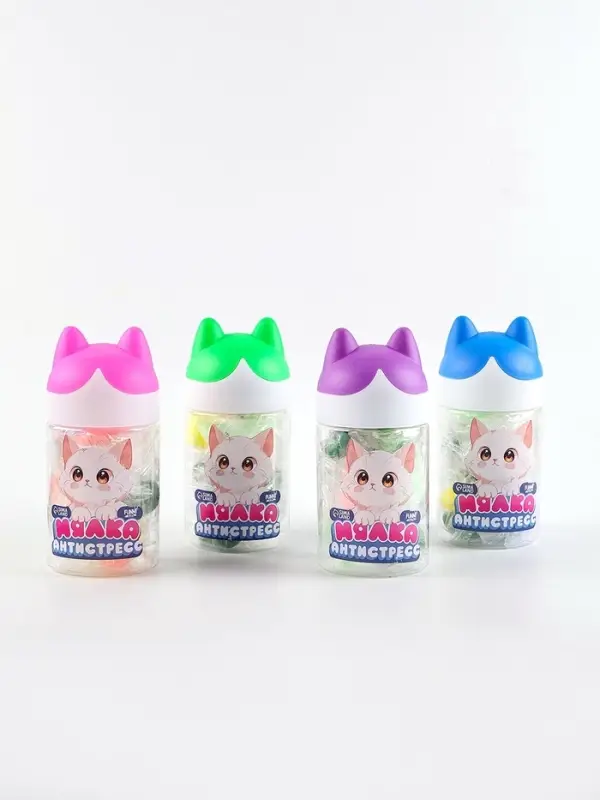 Антистресс сквиш мялка &laquo;Мяу&raquo;, в банке