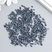 Бисер стекло 12/0 "Цилиндр. Хром" 10 гр