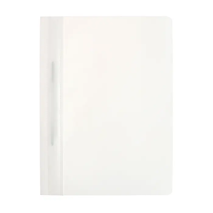 Папка-скоросшиватель Calligrata, А4, 180 мкм, белая, прозрачный верх