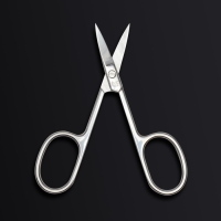 Ножницы маникюрные &laquo;Premium&raquo;, загнутые, широкие, 9,3 см, на блистере, цвет серебристый