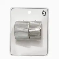 Серьги металл "Дуга" тренд, цвет серебро