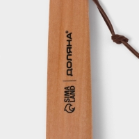 Ложка для обуви Доляна, с петелькой, деревянная, 38&times;3,5 см