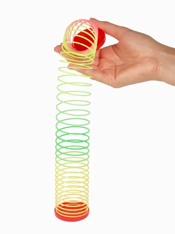 Funny toys Пружинка радуга "Новый год", цвета МИКС, d.-5см