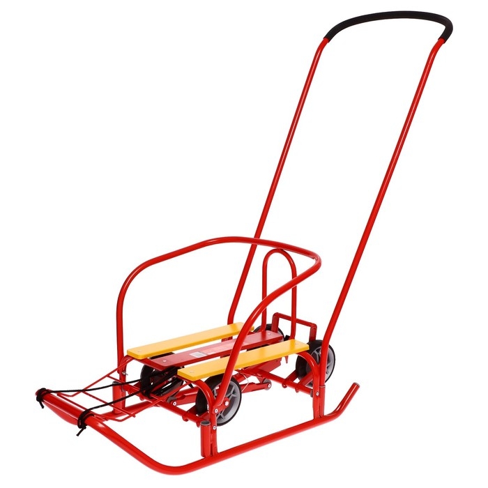 Санки &laquo;Ветерок 7 универсал&raquo;, цвет алый